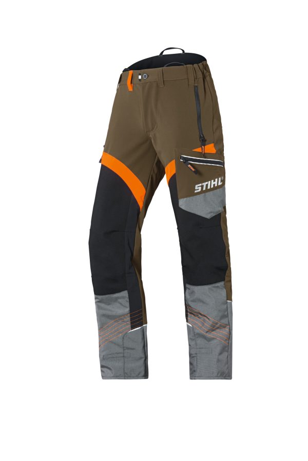 Klimbroek, zonder snijbescherming, ADVANCE X-CLIMB, maat M, turf