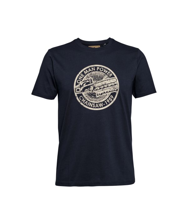 T-Shirt CONTRA 59, blauw, maat M