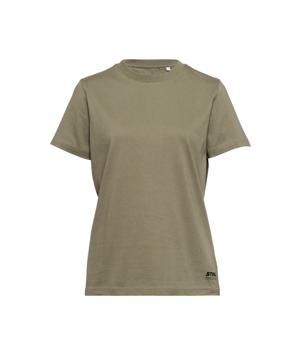 T-Shirt SUSTAINABLE BASIC, groen, dames, maat M