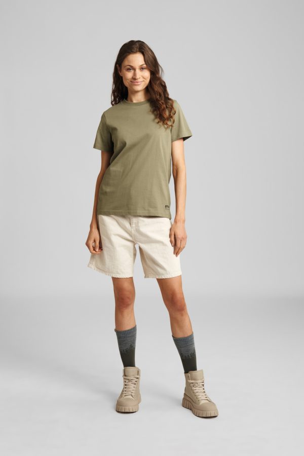 T-Shirt SUSTAINABLE BASIC, groen, dames, maat S - Afbeelding 3