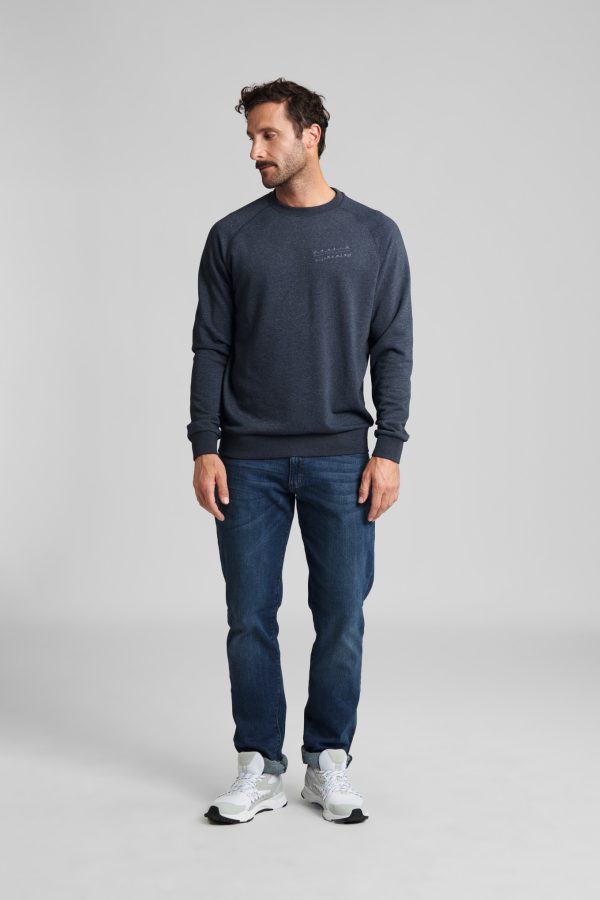 Sweatshirt CONTRA, blauw, maat XXXL - Afbeelding 3