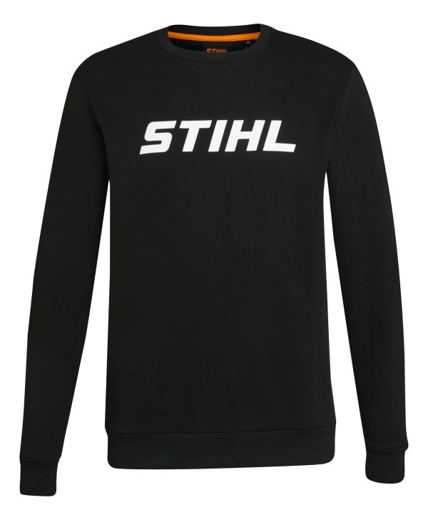 Sweatshirt LOGO WHITE, zwart, maat S