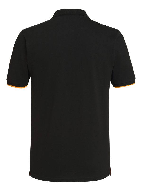 Poloshirt LOGO CIRCLE, zwart, maat M - Afbeelding 2