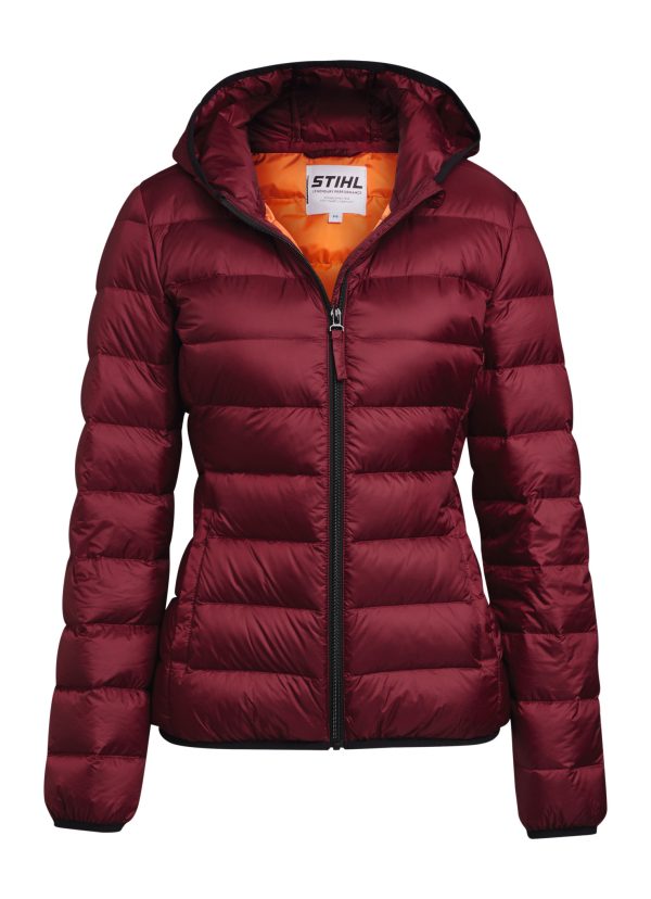 Donsjack ICON, dames, rood, maat XL