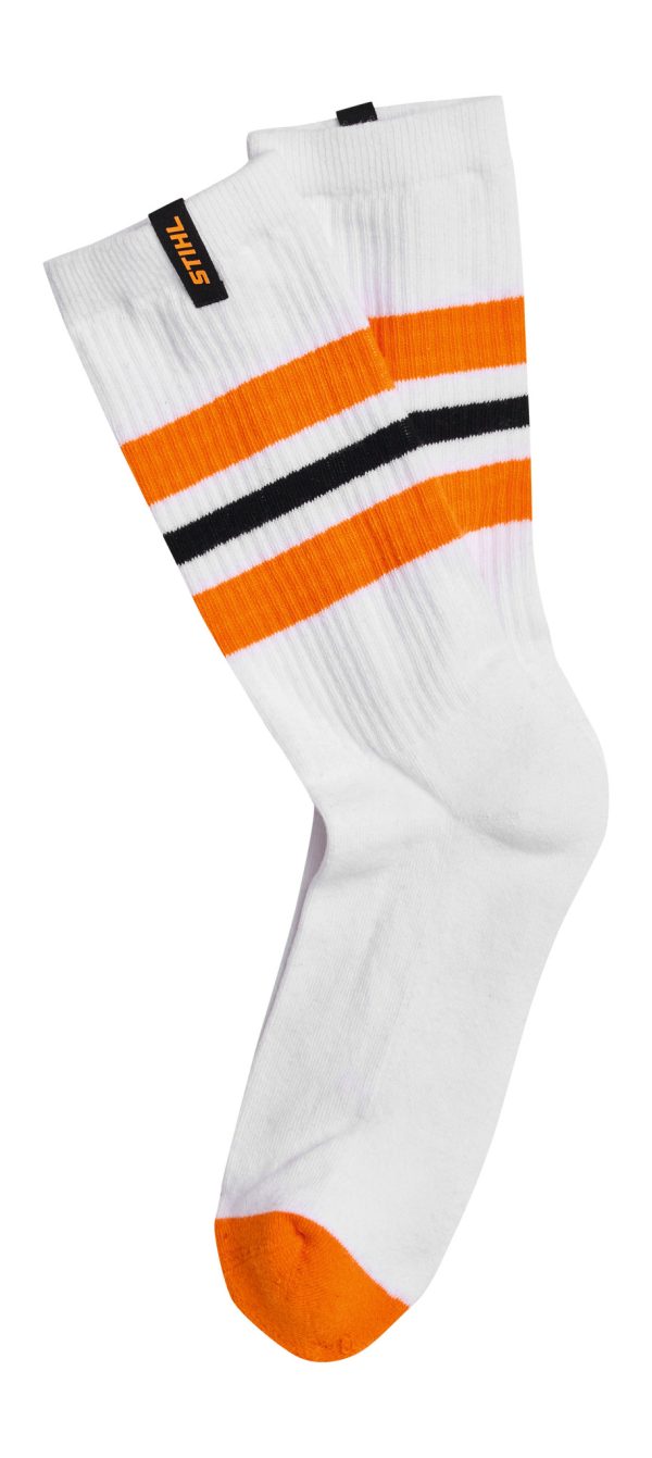 Set van 3 paar sokken, STRIPES, zwart, wit, grijs, maat 39-42 - Afbeelding 2