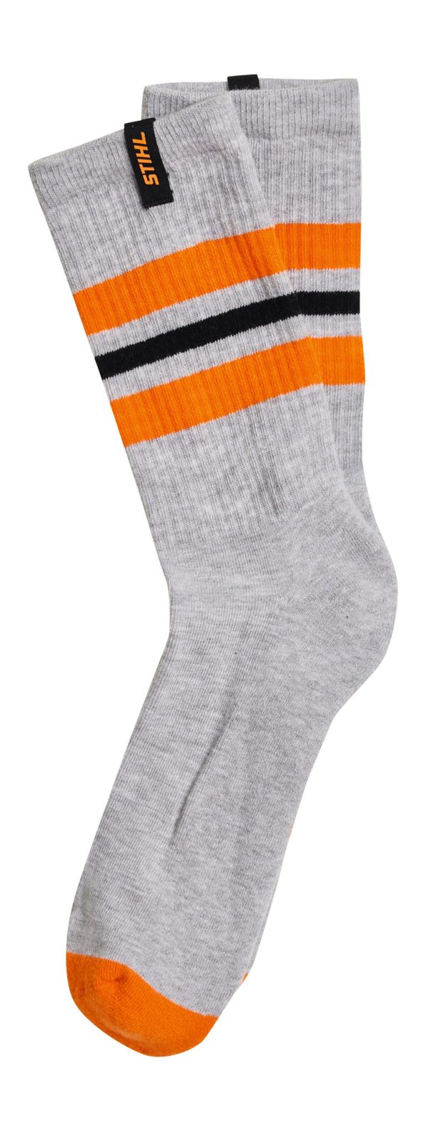 Set van 3 paar sokken, STRIPES, zwart, wit, grijs, maat 39-42 - Afbeelding 4